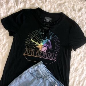Jimi Hendrix V-Cut Medium Shirt